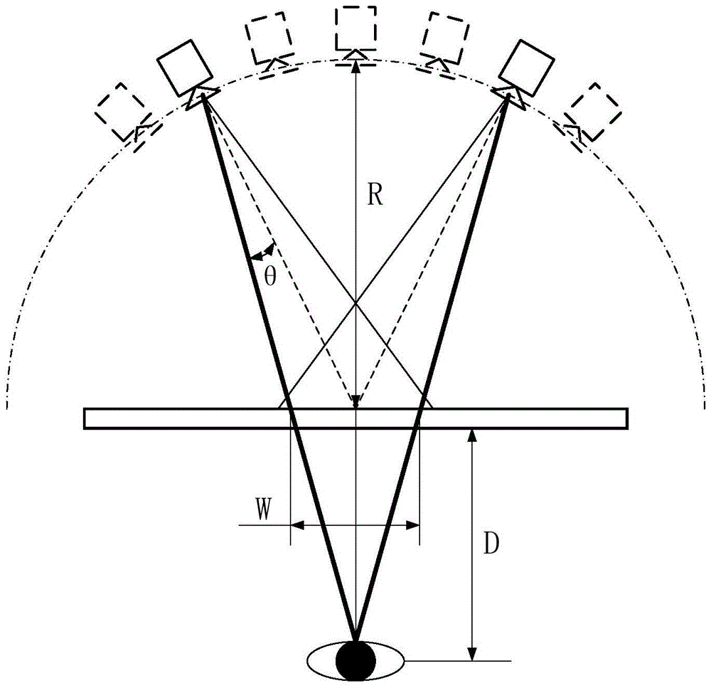 Multi-projection three-dimensional display device and method based on pupil compounding