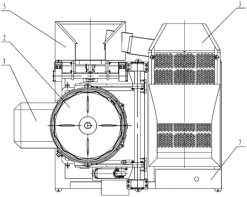 Vortex type grinding machine