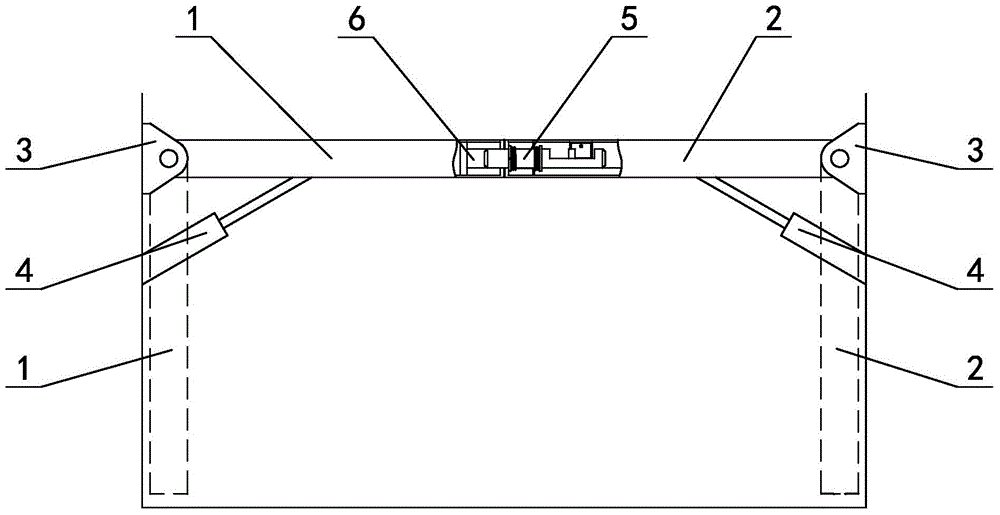 Wall-mounted movable deck with cargo fixing airbag