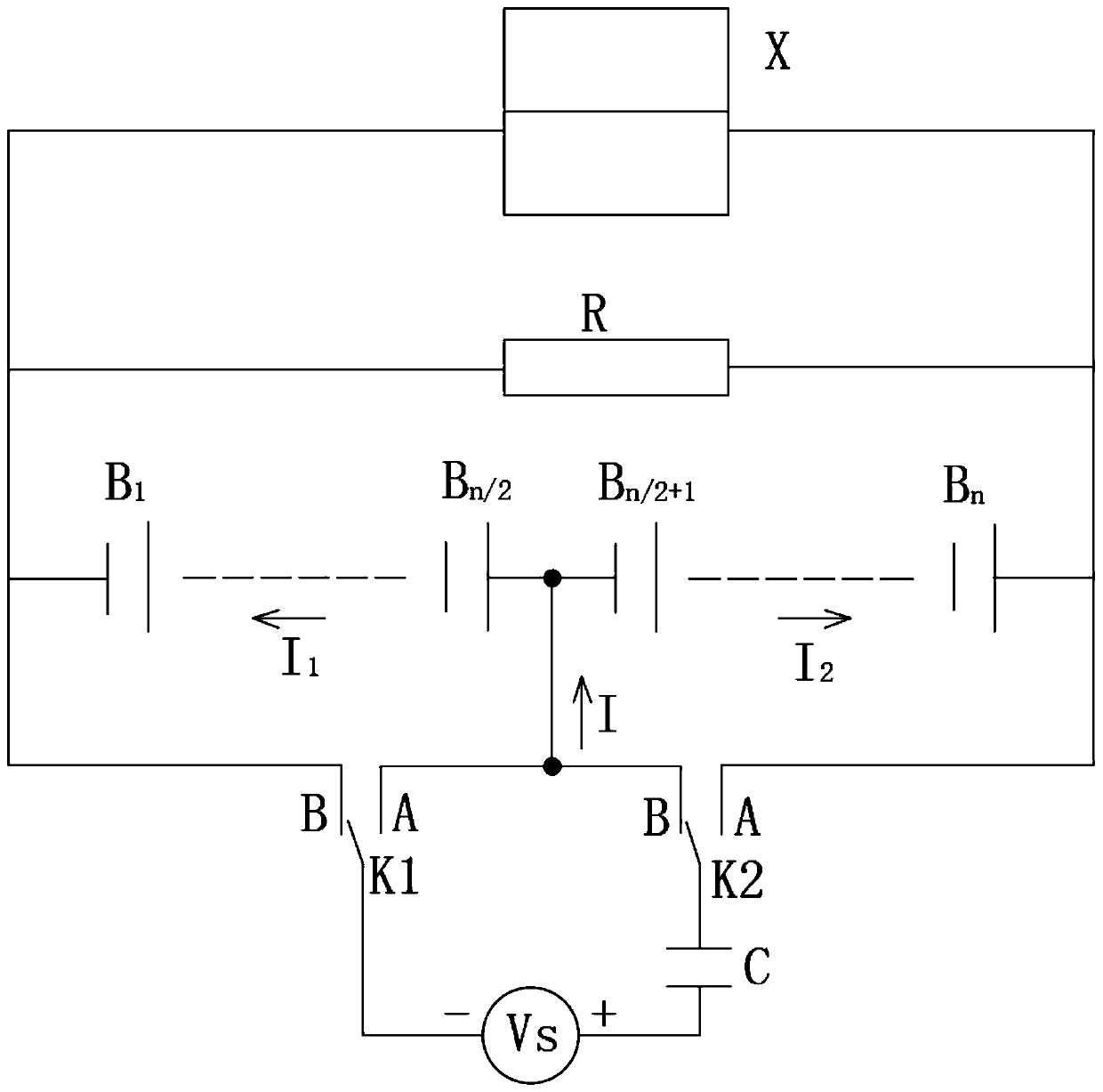 Online desulfurization system and method for storage batteries based on frequency conversion signals