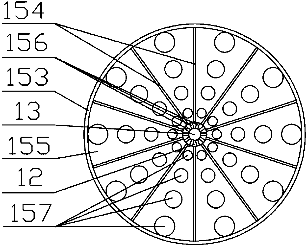 Wastewater aeration device for water supply and drainage