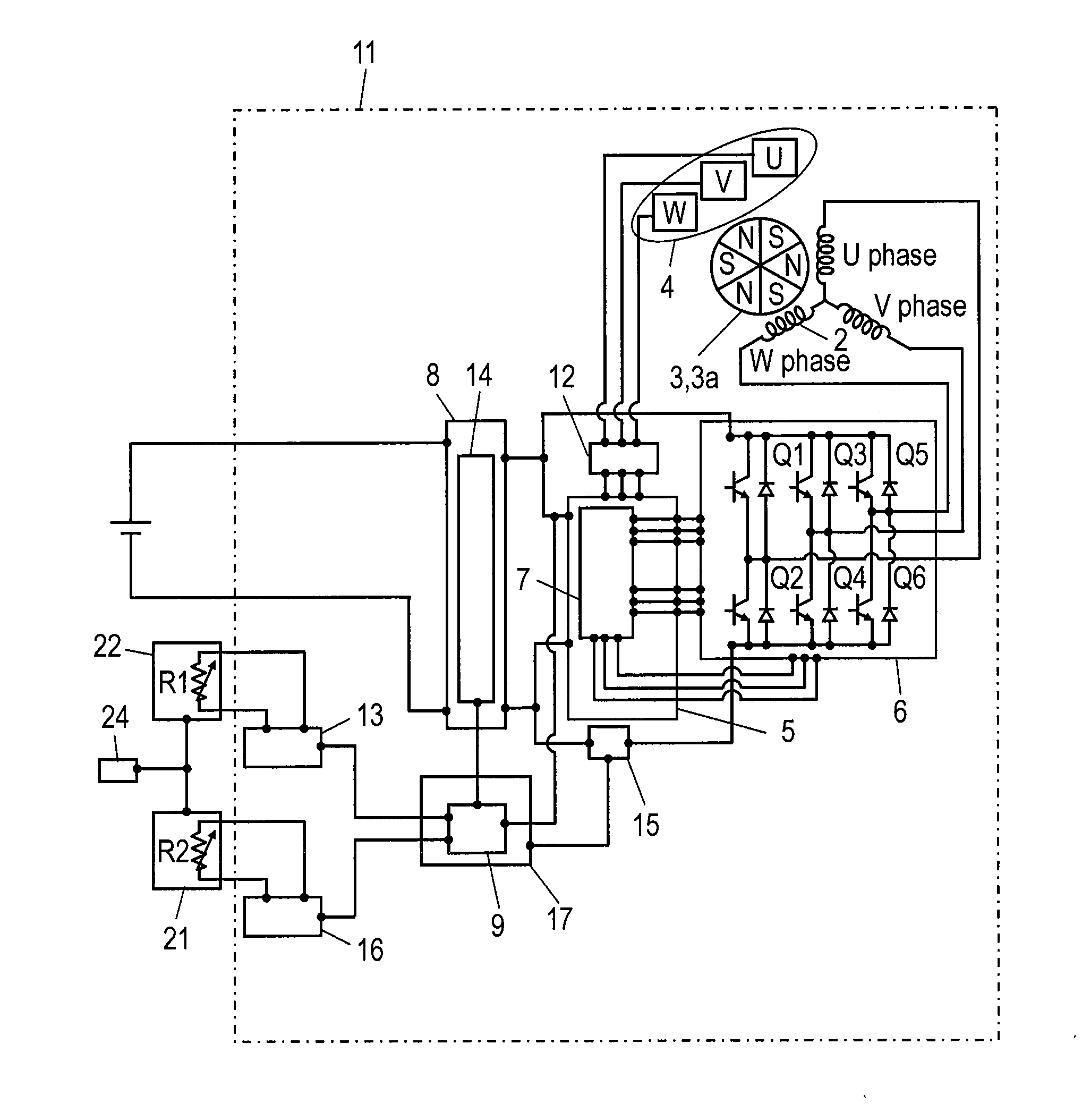 Electric motor and electrical apparatus equipped with same