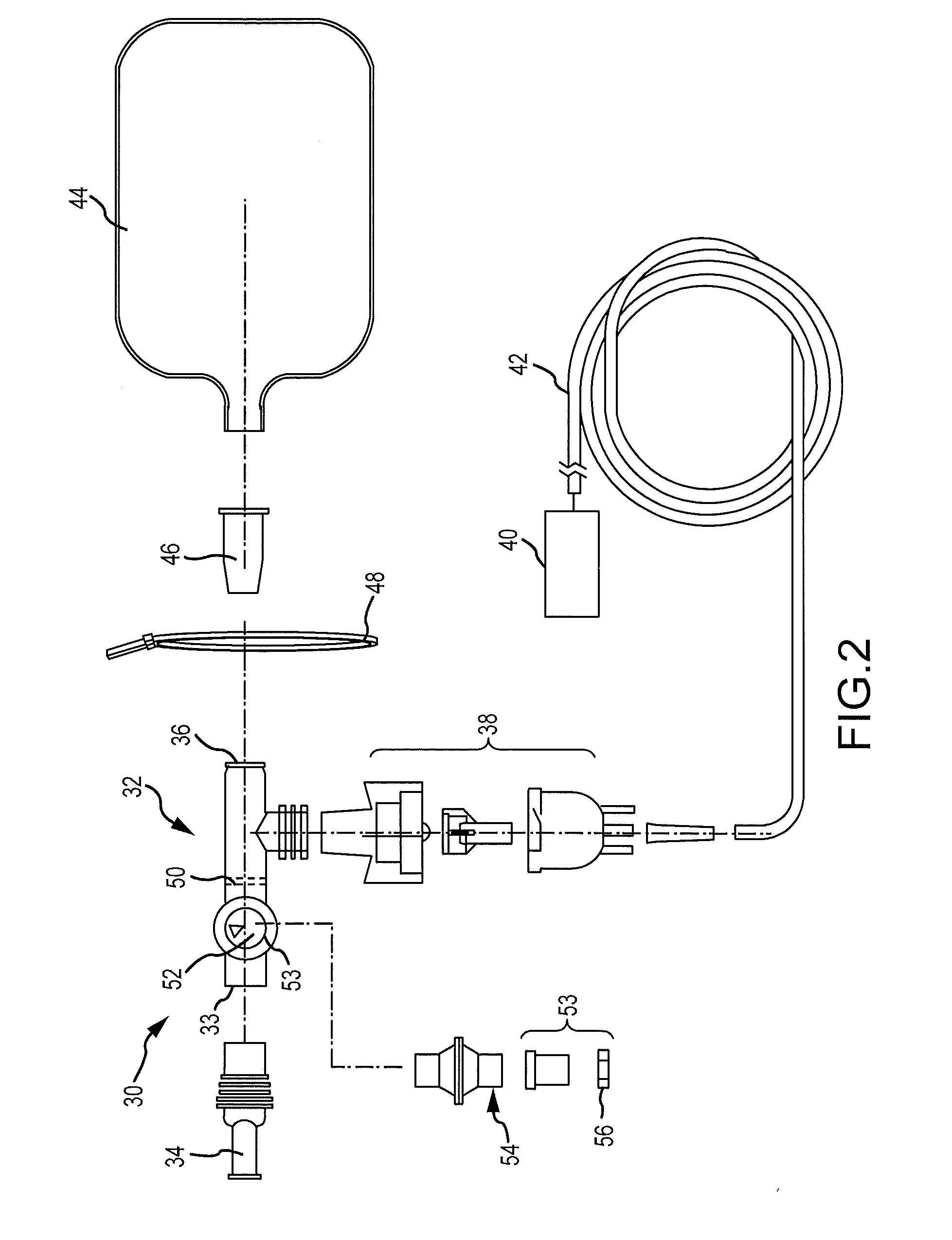 Reservoir system for gas delivery to a patient