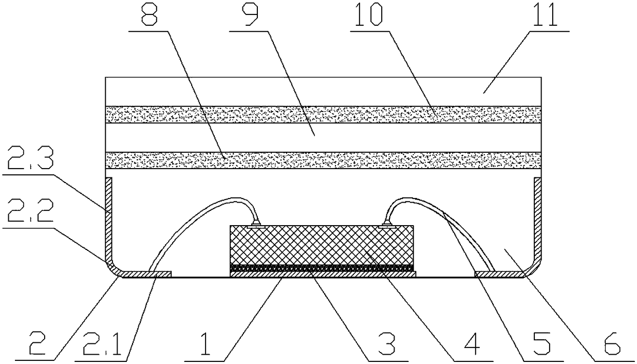 Electromagnetic shielding package structure having pin side wall tin climbing function and manufacturing process thereof