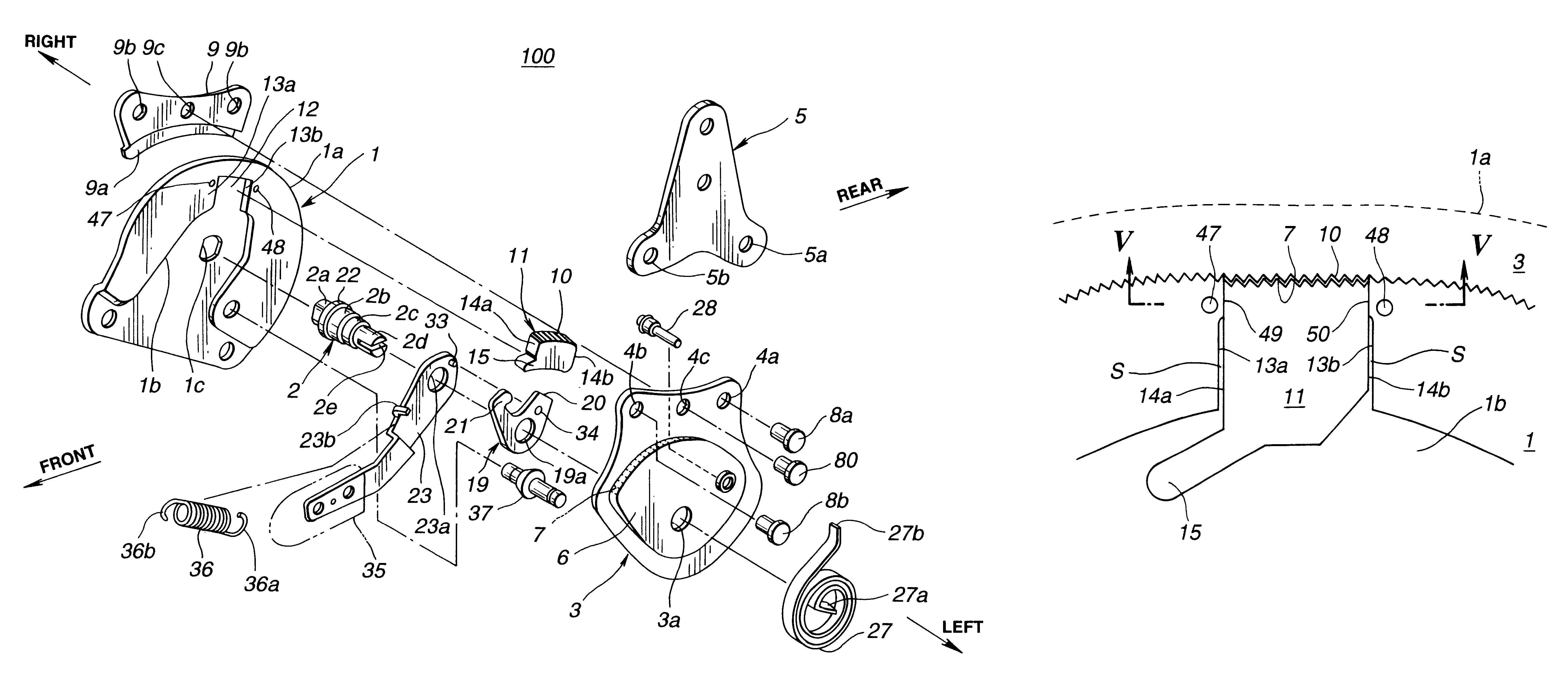 Seat reclining device