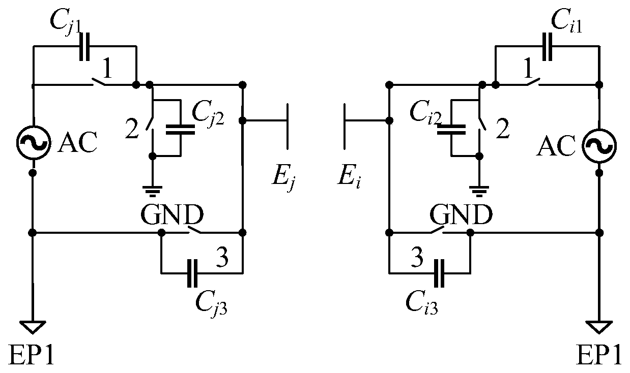 A capacitance tomography detection device for dielectric functional gradient insulation