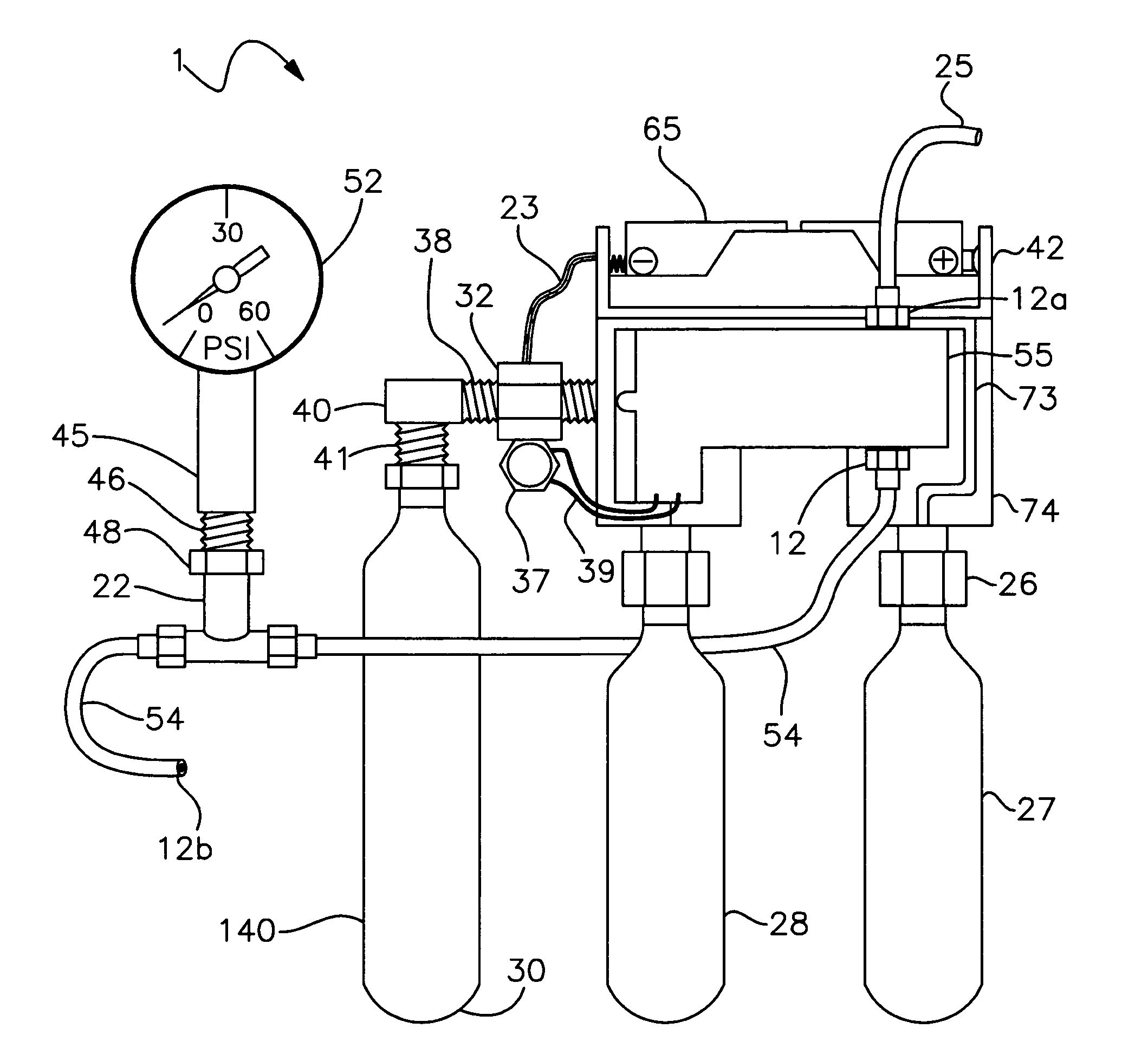 Apparatus and process for producing CO2 enriched medical foam