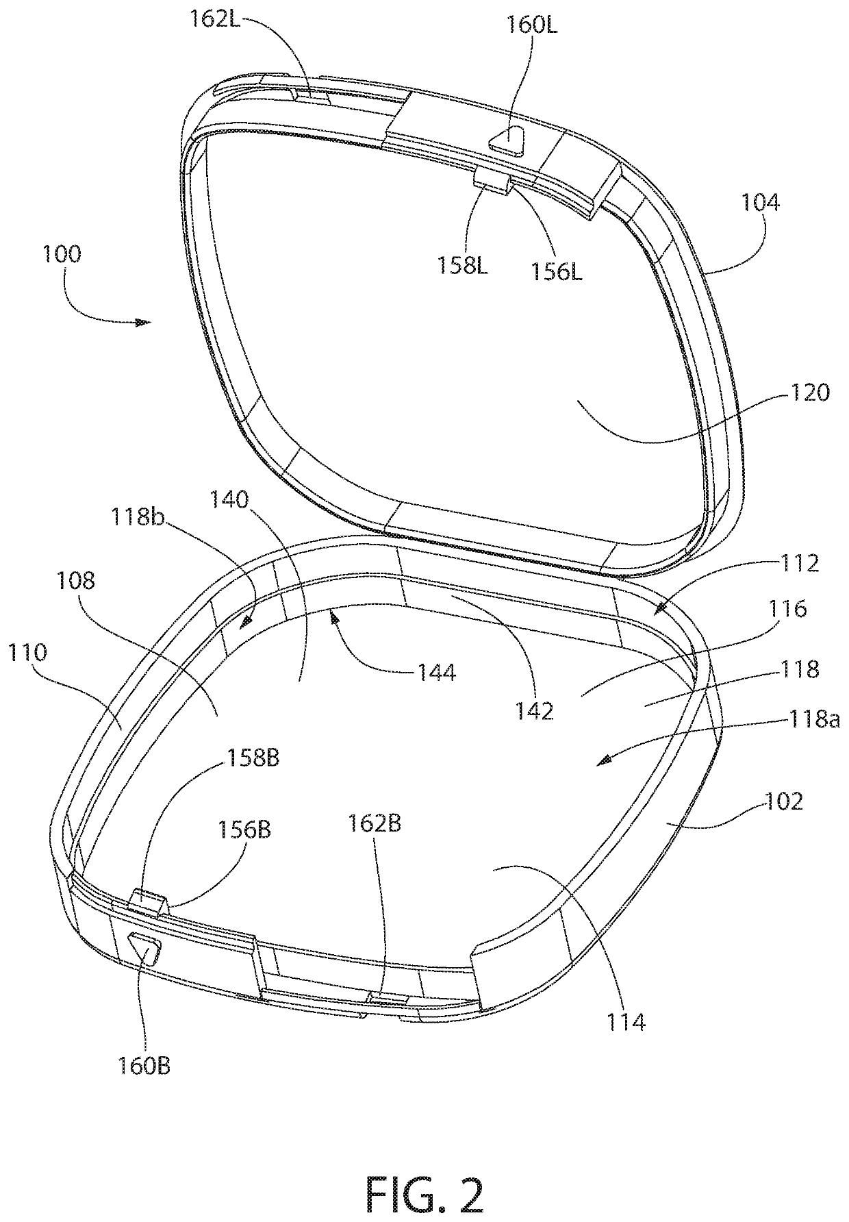 Container with lid having fluorinated polymer internal surface and methods for making the same