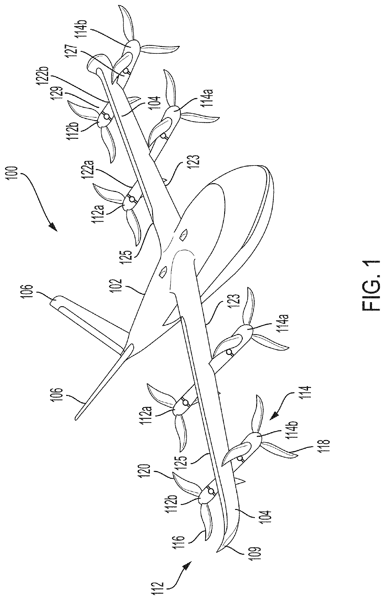 Vertical take-off and landing aircraft with aft rotor tilting