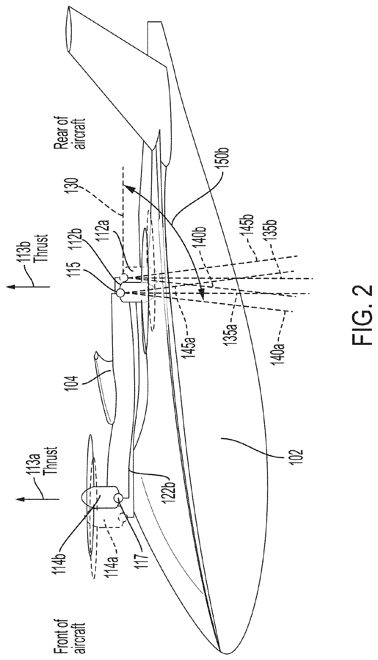 Vertical take-off and landing aircraft with aft rotor tilting