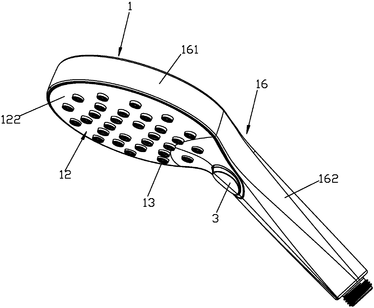 Shower head with same water outlet nozzle capable of discharging different water flowers