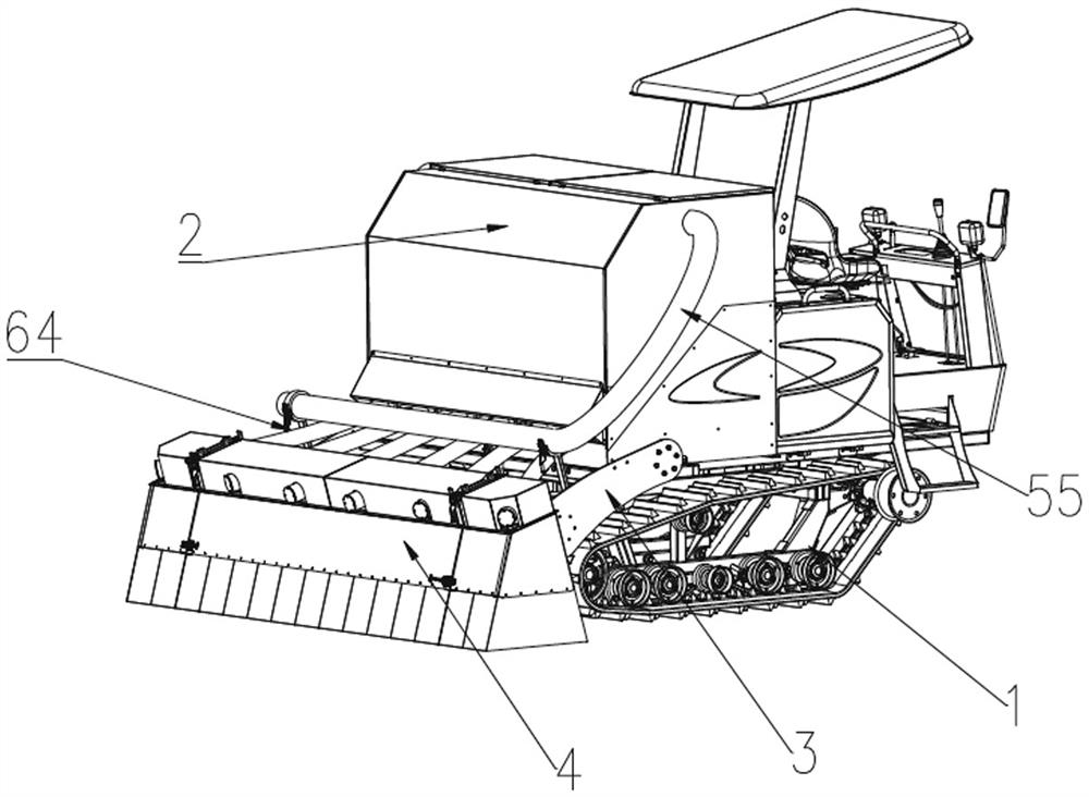 Material scattering machine