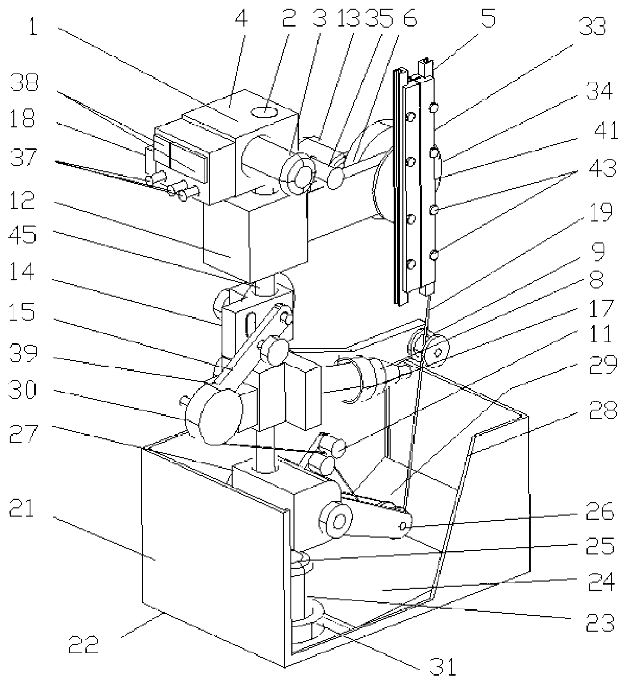 Magnetic wave instrument magnetic core forming machine