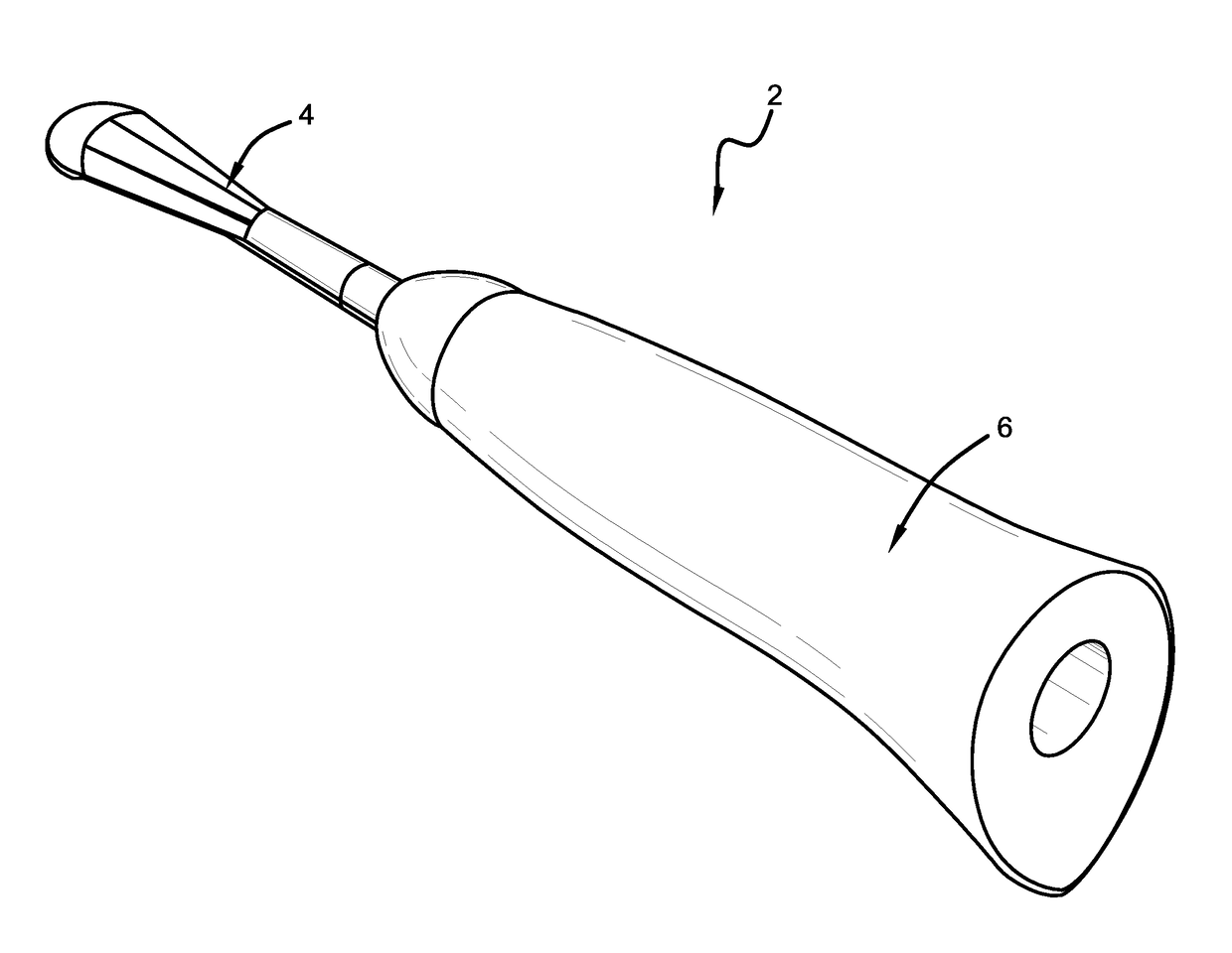 Portable vacuum-powered tongue cleaning device