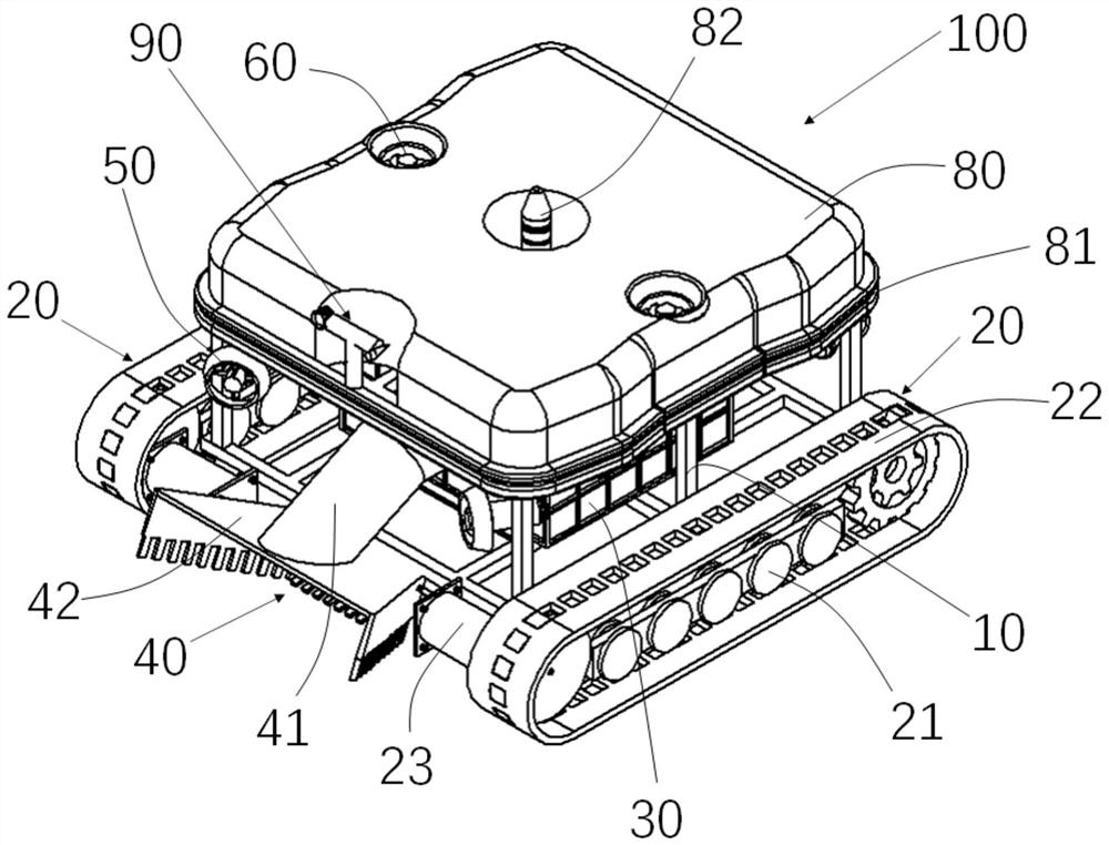 Crawler-type intelligent robot for cleaning underwater waste