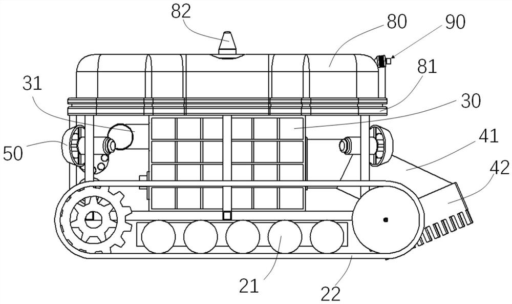 Crawler-type intelligent robot for cleaning underwater waste