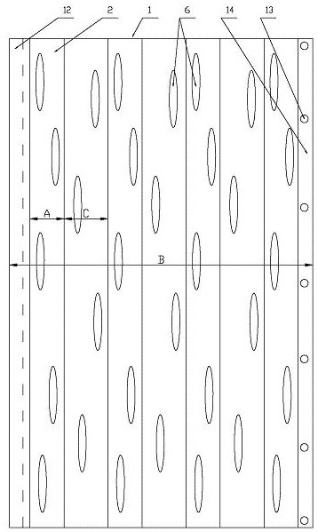 Spliced fluorescent pre-coated steel plate