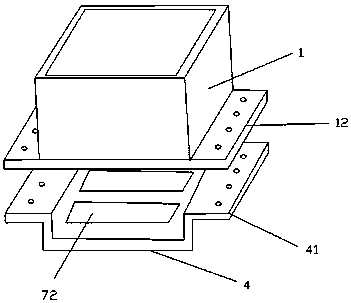 Vacuum potting device and potting method for high-power high-packing density electronic products