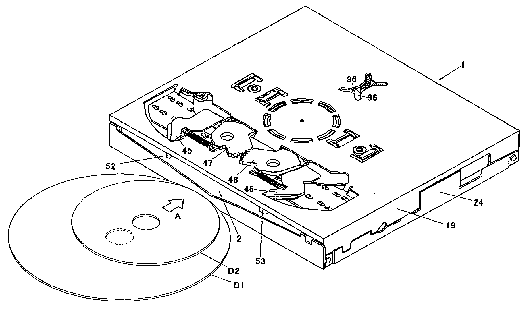 Double disk insertion preventing apparatus