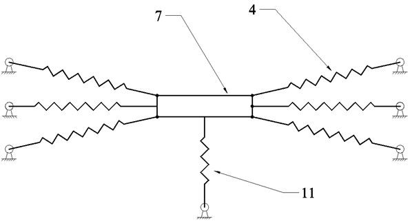 A Debugging Method for a Vibration Isolation Platform Consisting of Three Groups of Inclined Springs