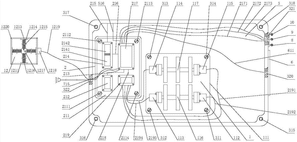 Oil-gas field development well site environment monitoring and early-warning device and method