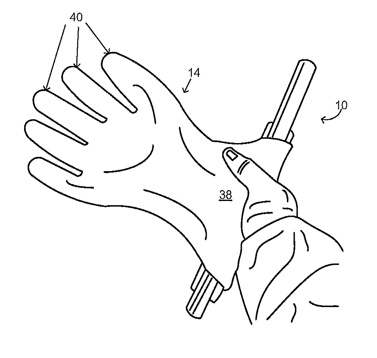 Glove testing device and method
