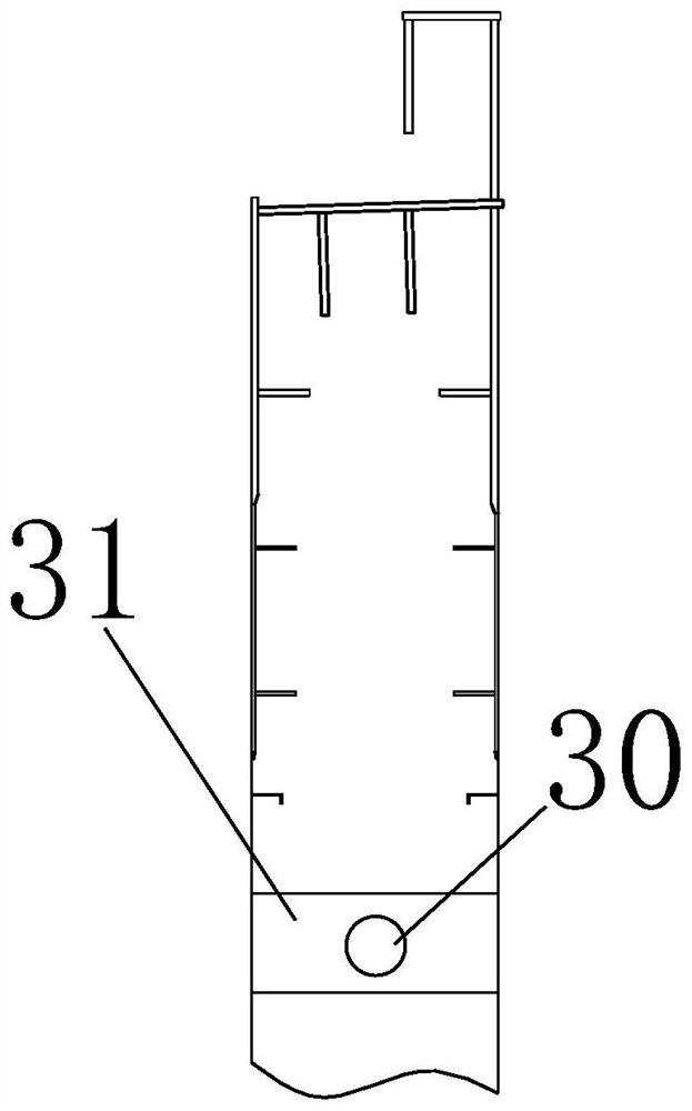 Liquefied gas fuel cabin arrangement structure and container ship