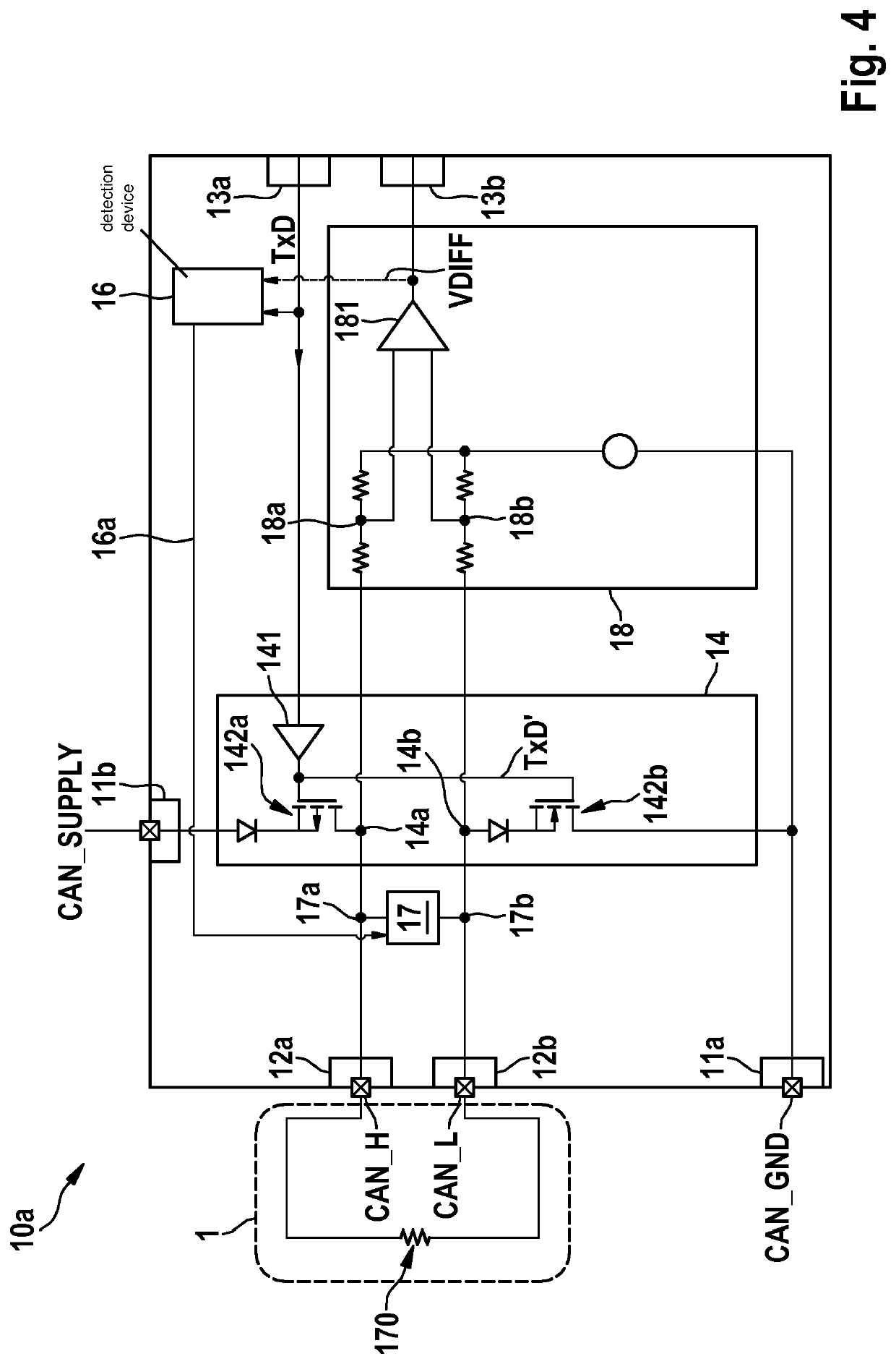 Transceiver device for a bus system and operating method therefor