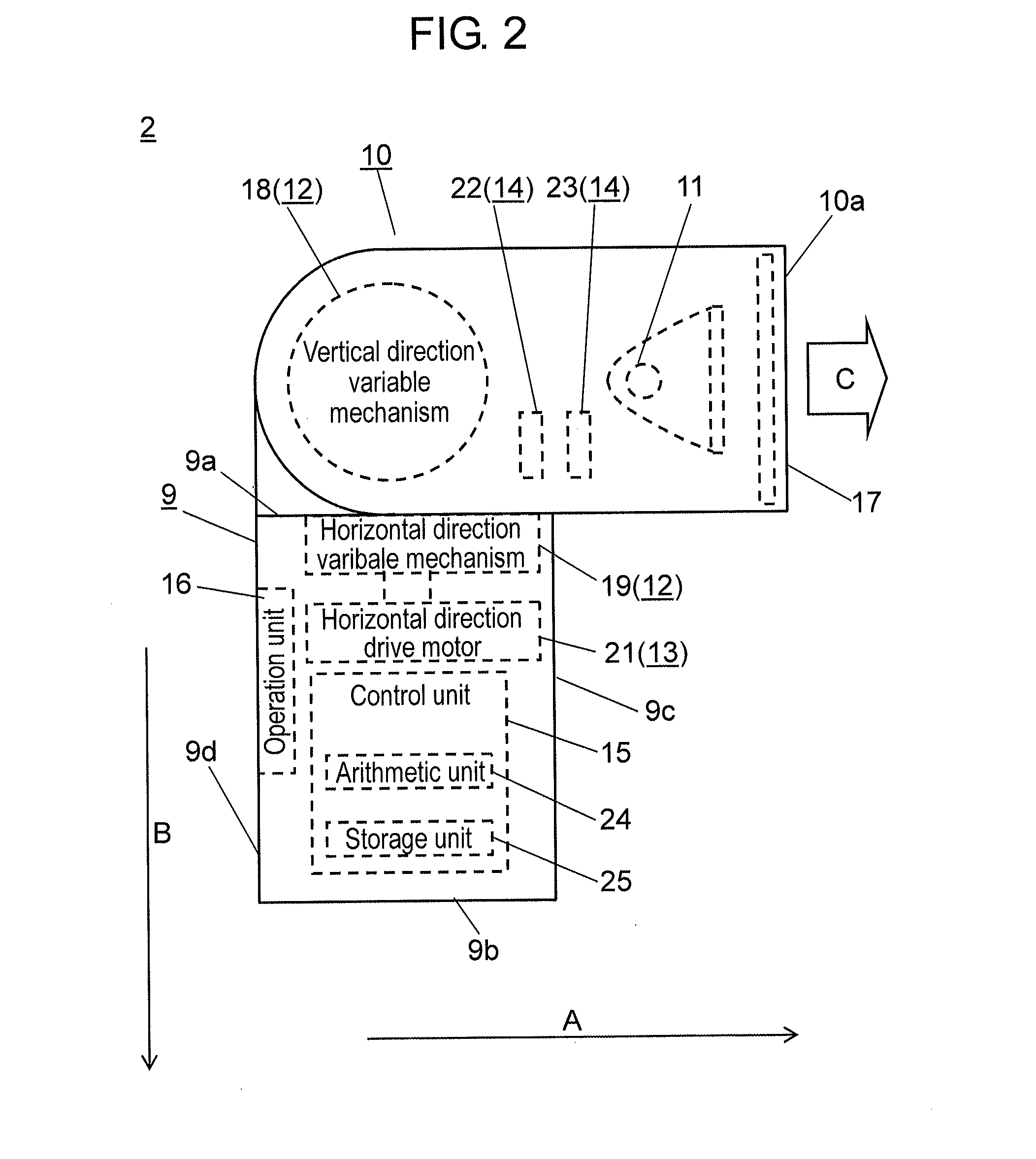 Strobe device and image-capturing device provided with strobe device