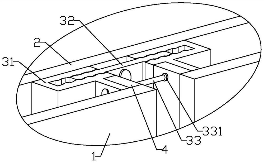 Structure for curtain wall installation part and manufacturing material thereof