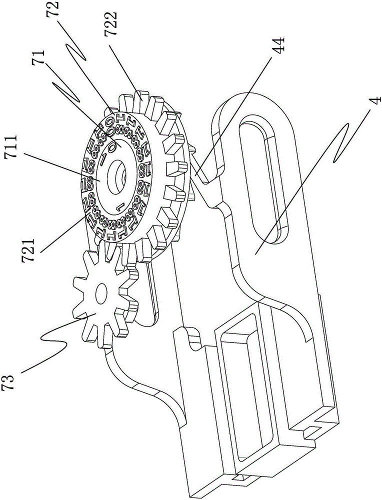 Counting mechanism of dry powder suction device