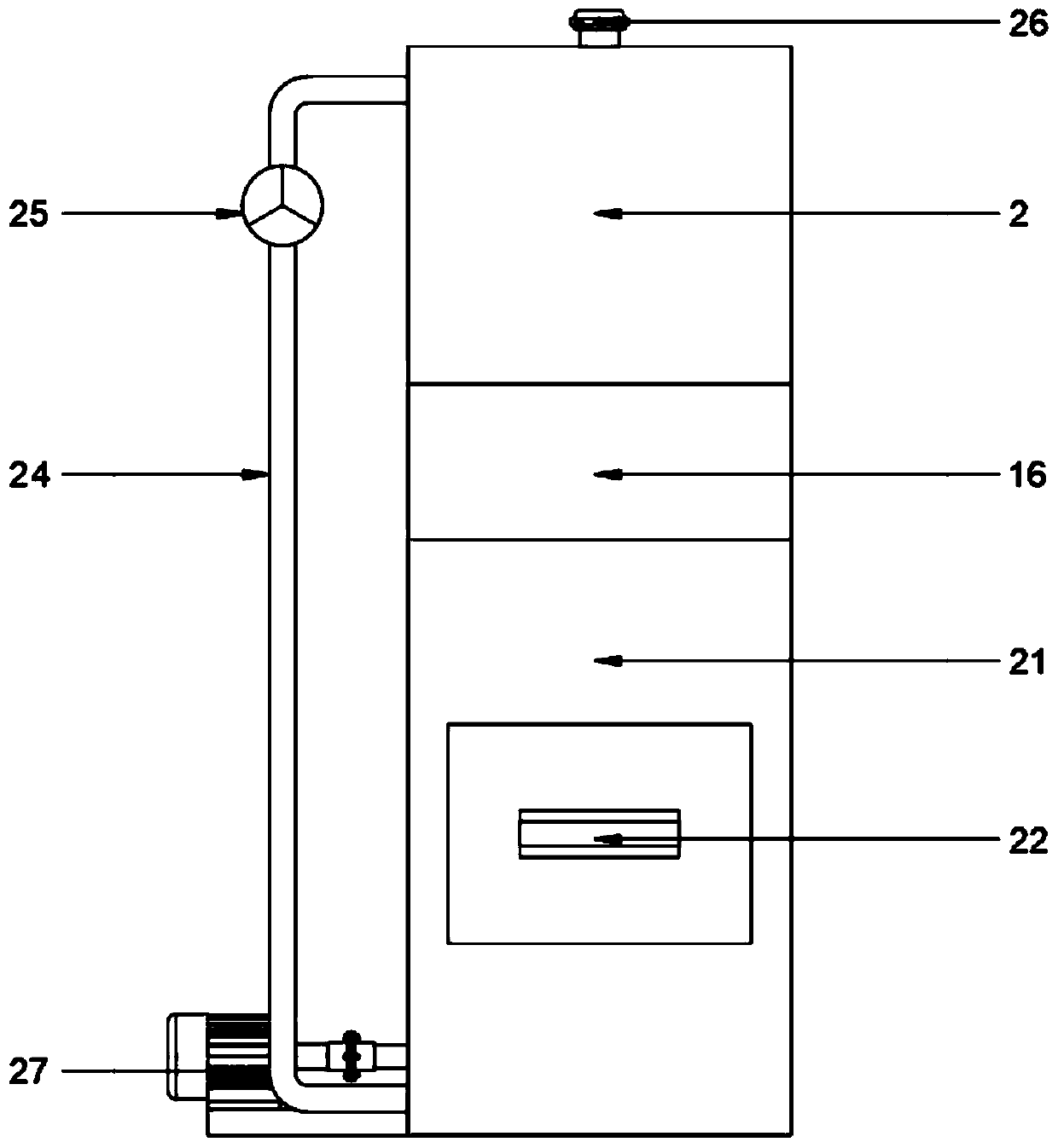 Agricultural seed water separation device