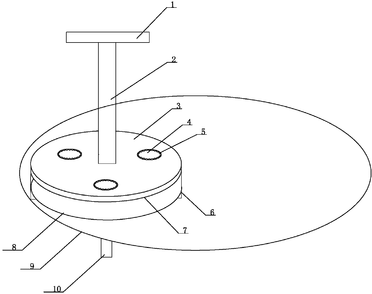 Wandering star base disassembling and assembling tool