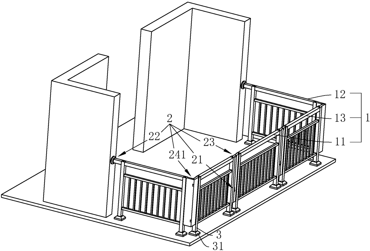 Decoration guardrail convenient to mount