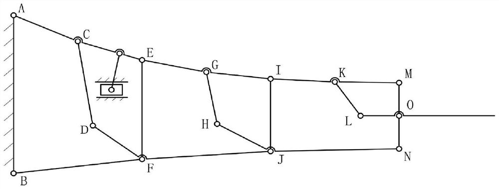 Continuous variable camber wing structure containing complex hinges for high-speed aircraft