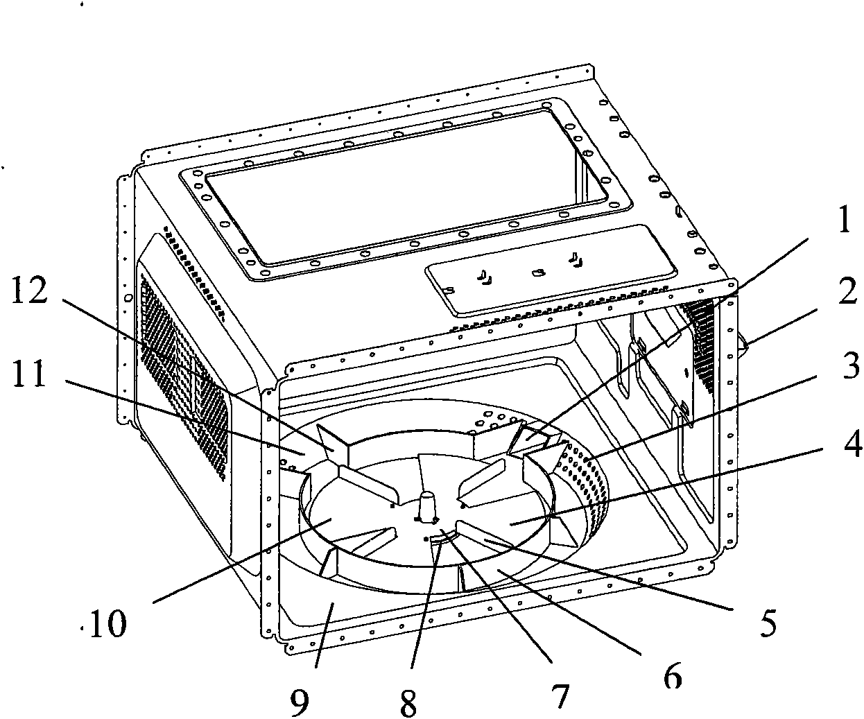 Agitating fan for microwave oven