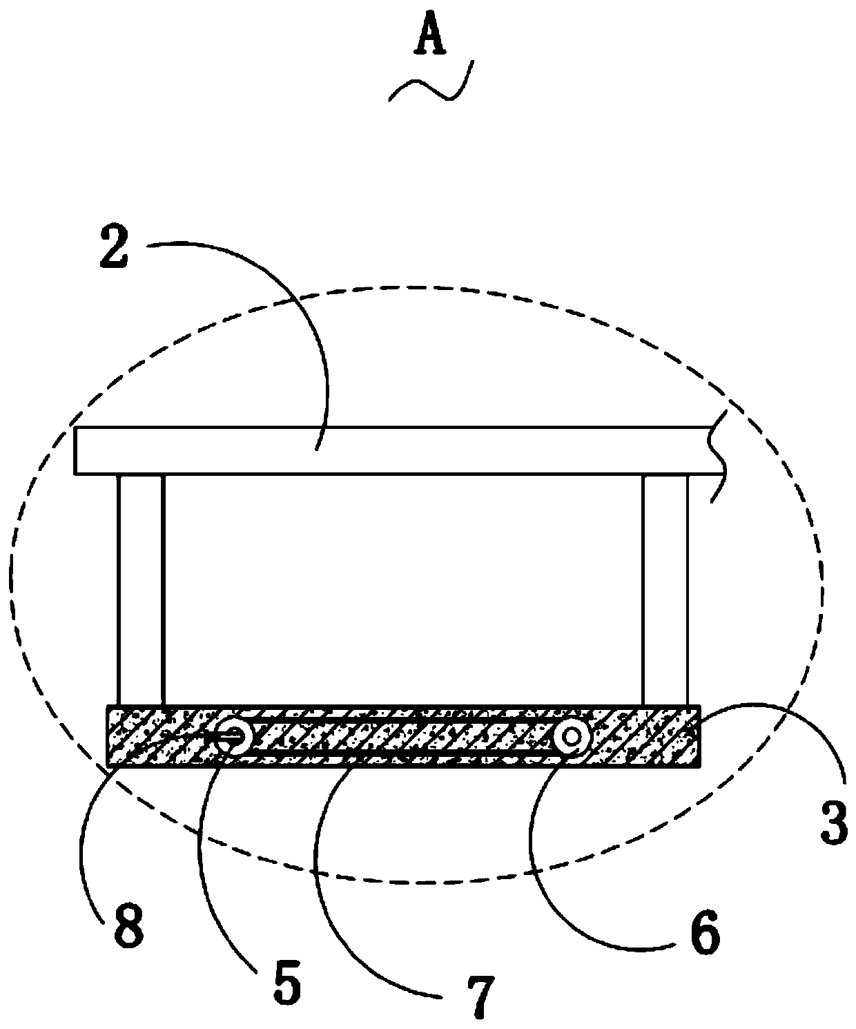 Trapezoidal shielding device for producing corrosion foil for lead-free electrolytic capacitor