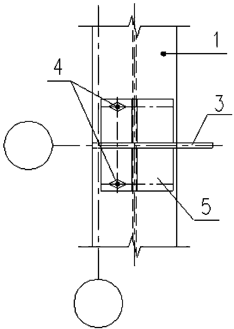 Device for connecting reinforced concrete bent frame column with steel beam instead of steel bracket
