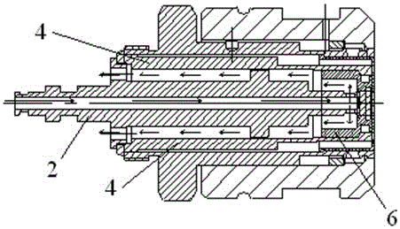 Oil circuit quick change joint concentric single interface structure