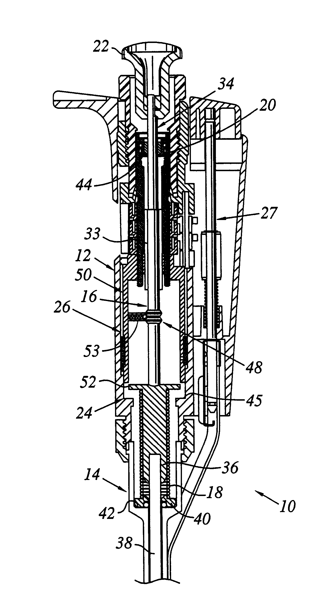 Blowout springless manual air displacement pipette with mechanical assist for aiding in locating and maintaining pipette plunger at a home position