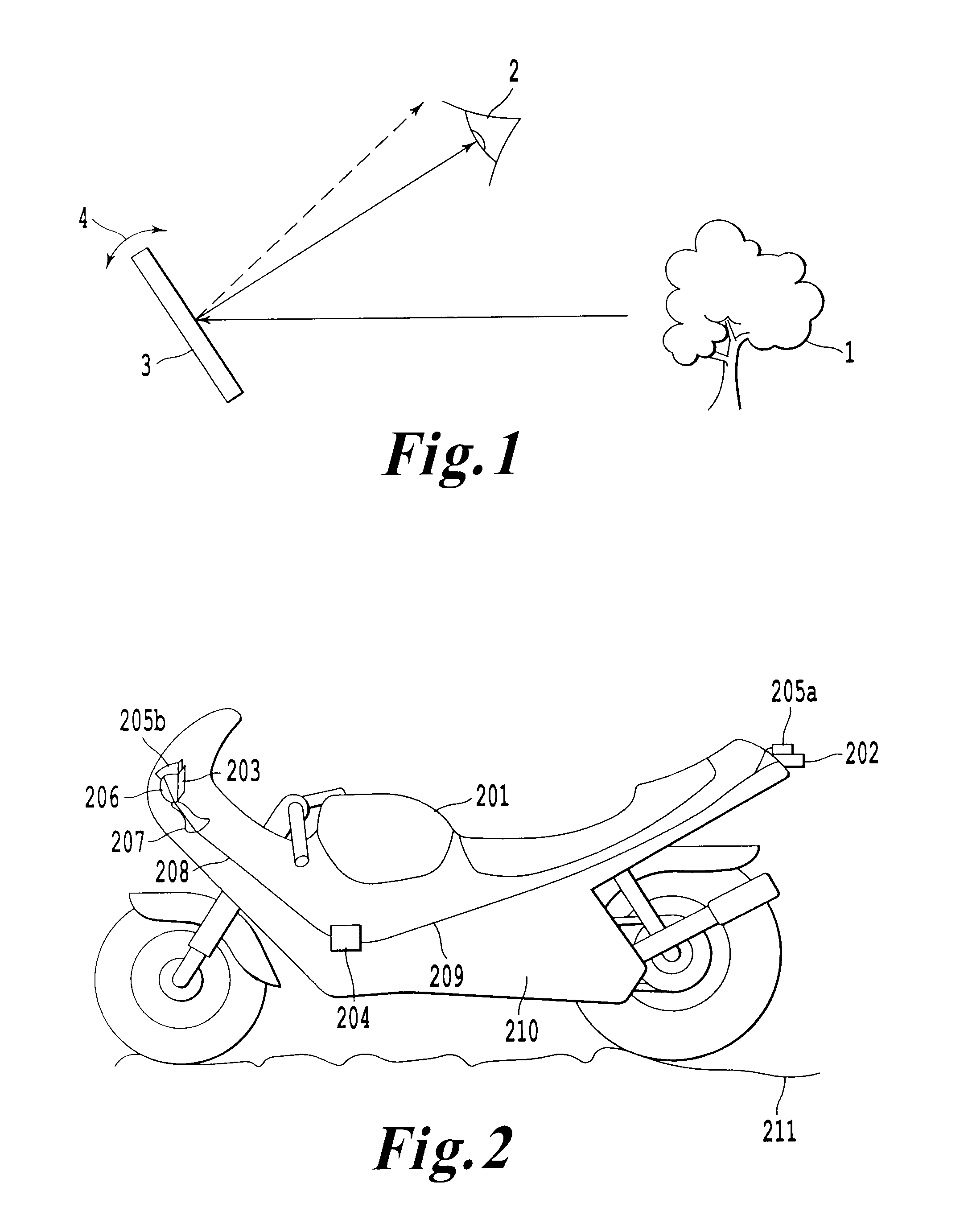 Rear-viewing system, rear-viewing device for vehicles and a method for displaying a stable image