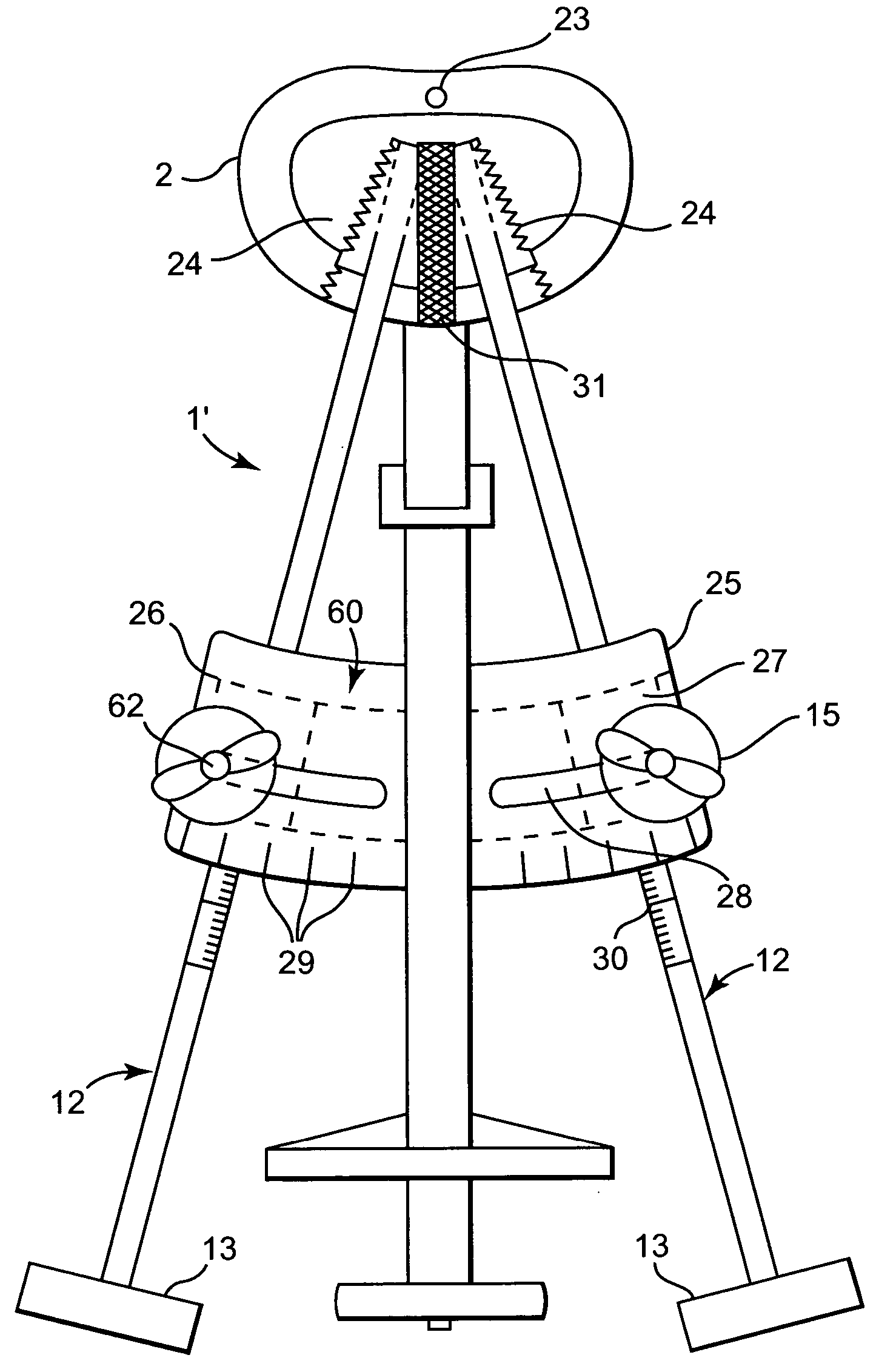 Tapered bone fusion cages or blocks, implantation means and method