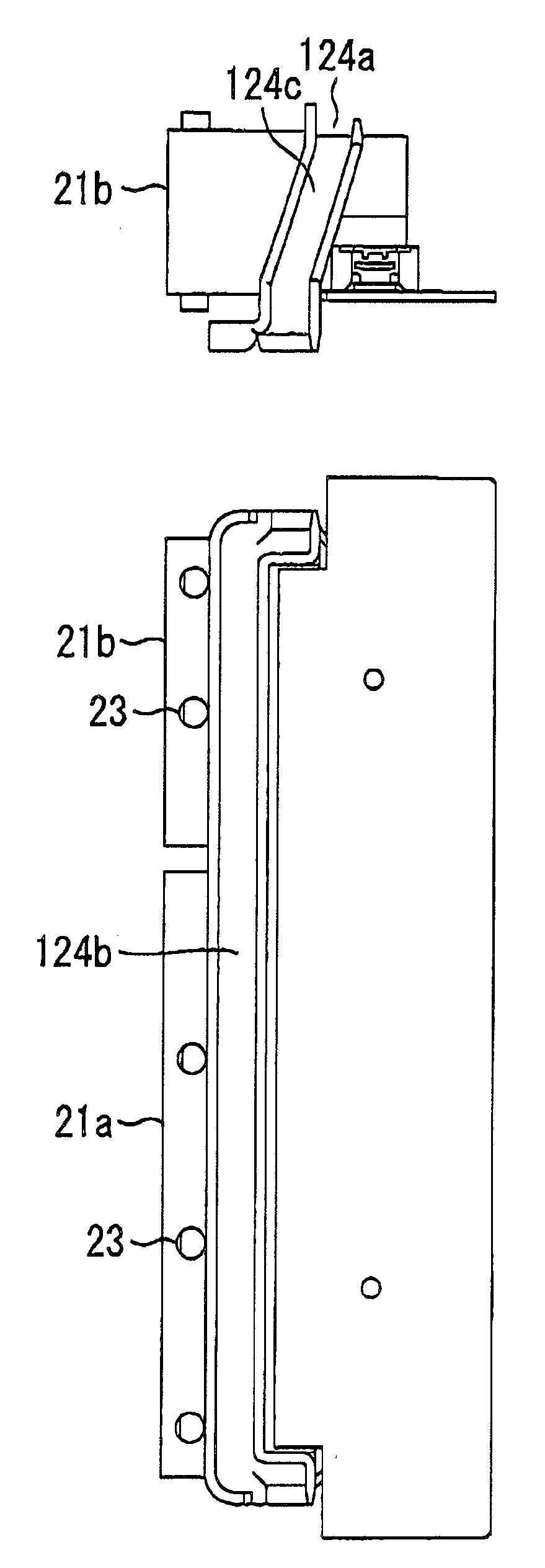 Electronic control unit casing and electrical connector