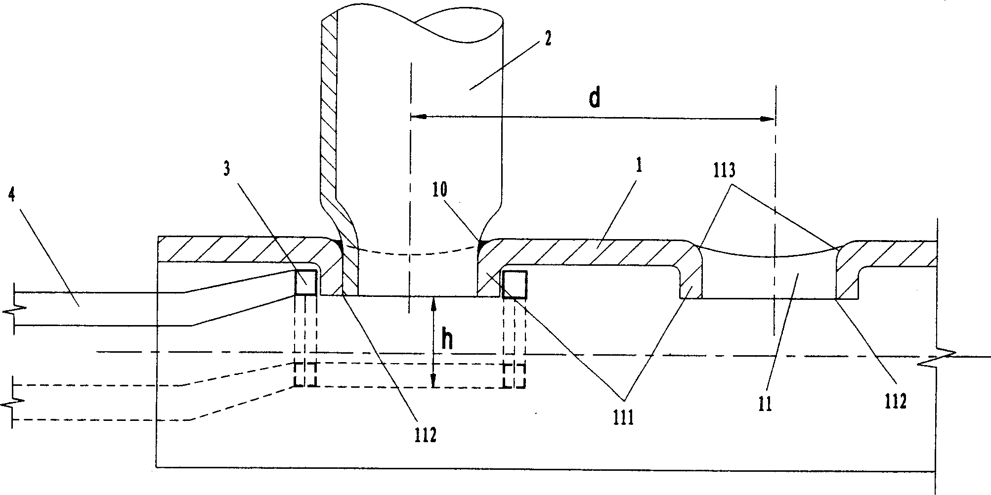 Method for realizing brazing in metal straight pipe, and its special apparatus