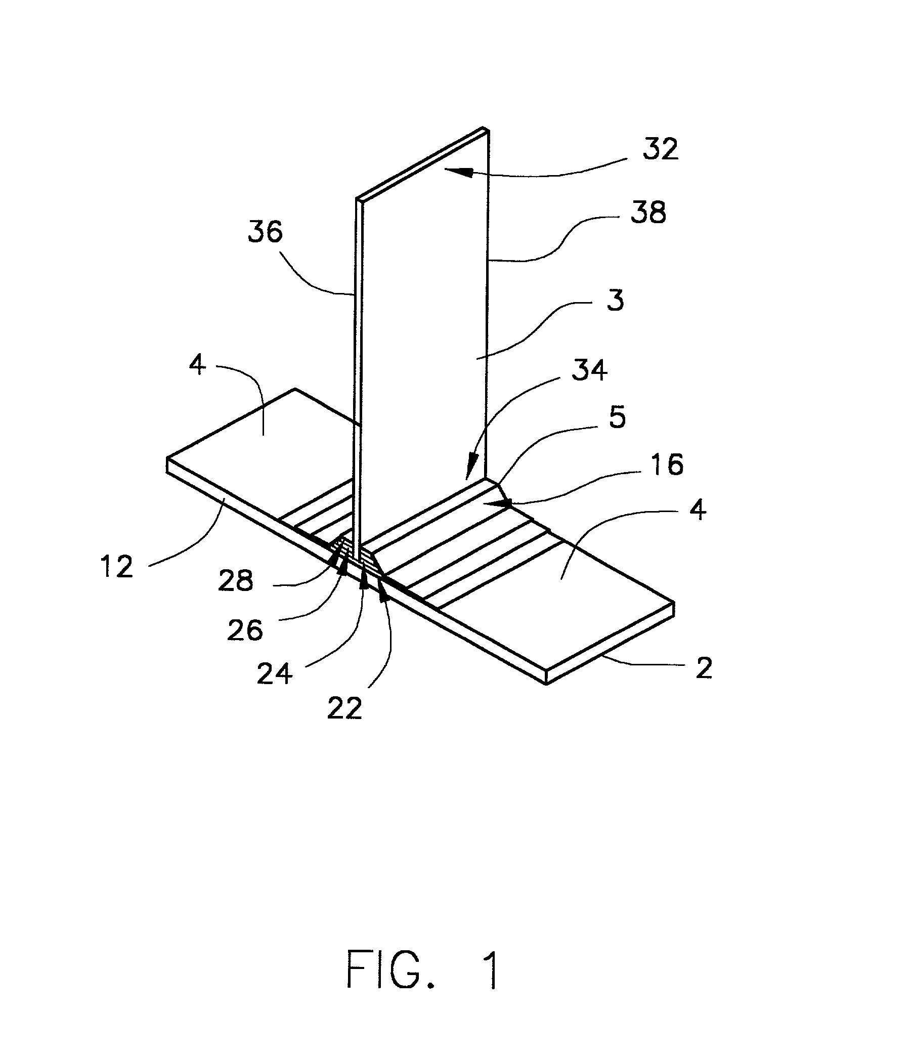 Structural element with rib-receiving member