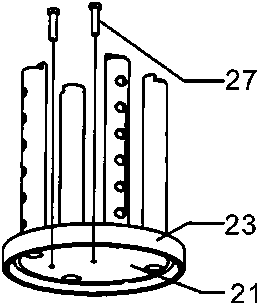A vertical heat treatment device