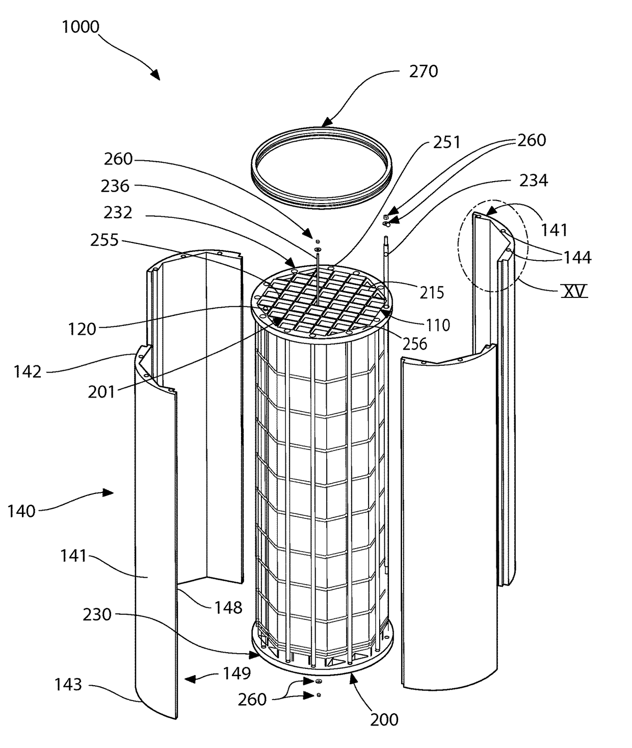 Nuclear fuel core, nuclear fuel cartridge, and methods of fueling and/or defueling a nuclear reactor