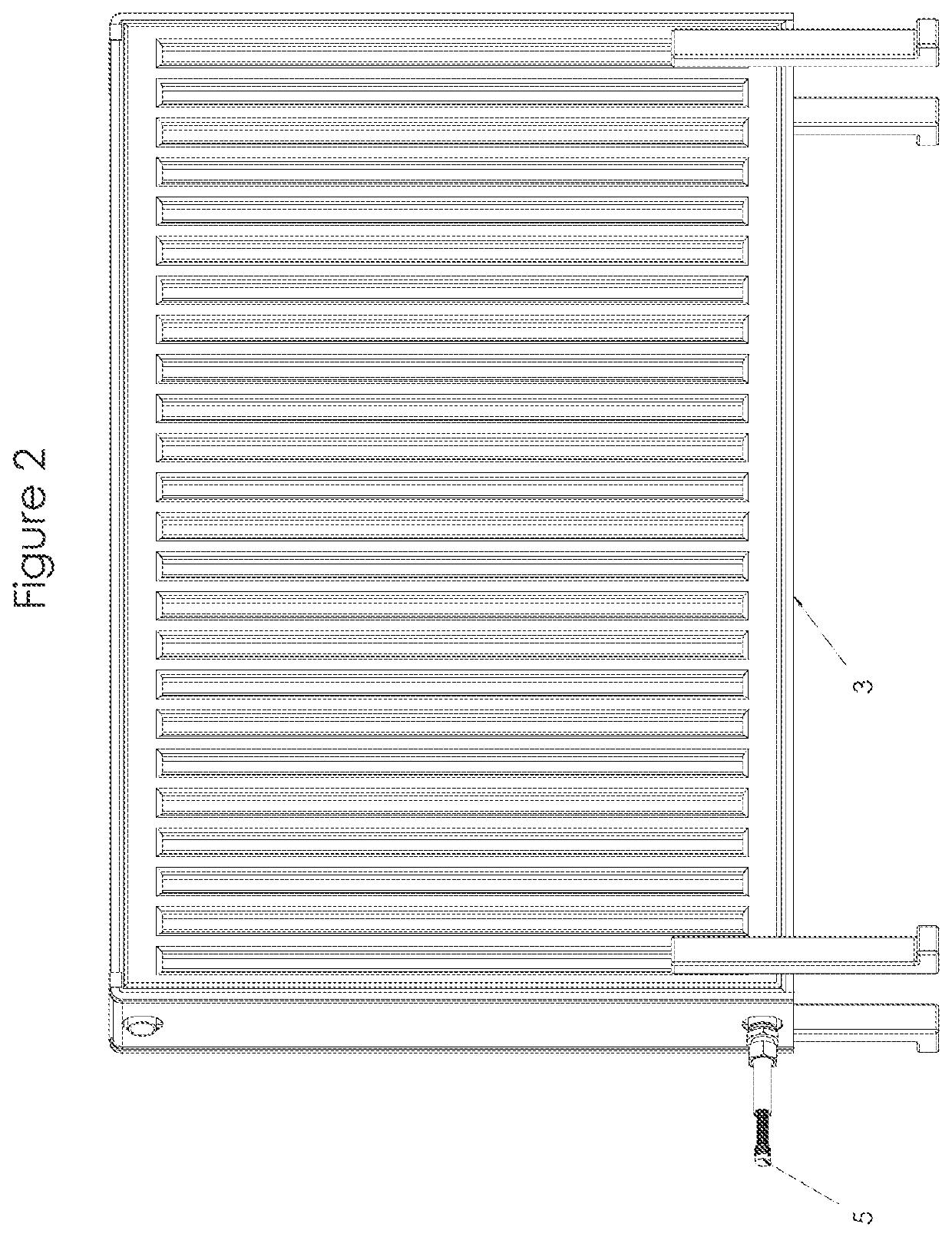 Variably heatable radiator