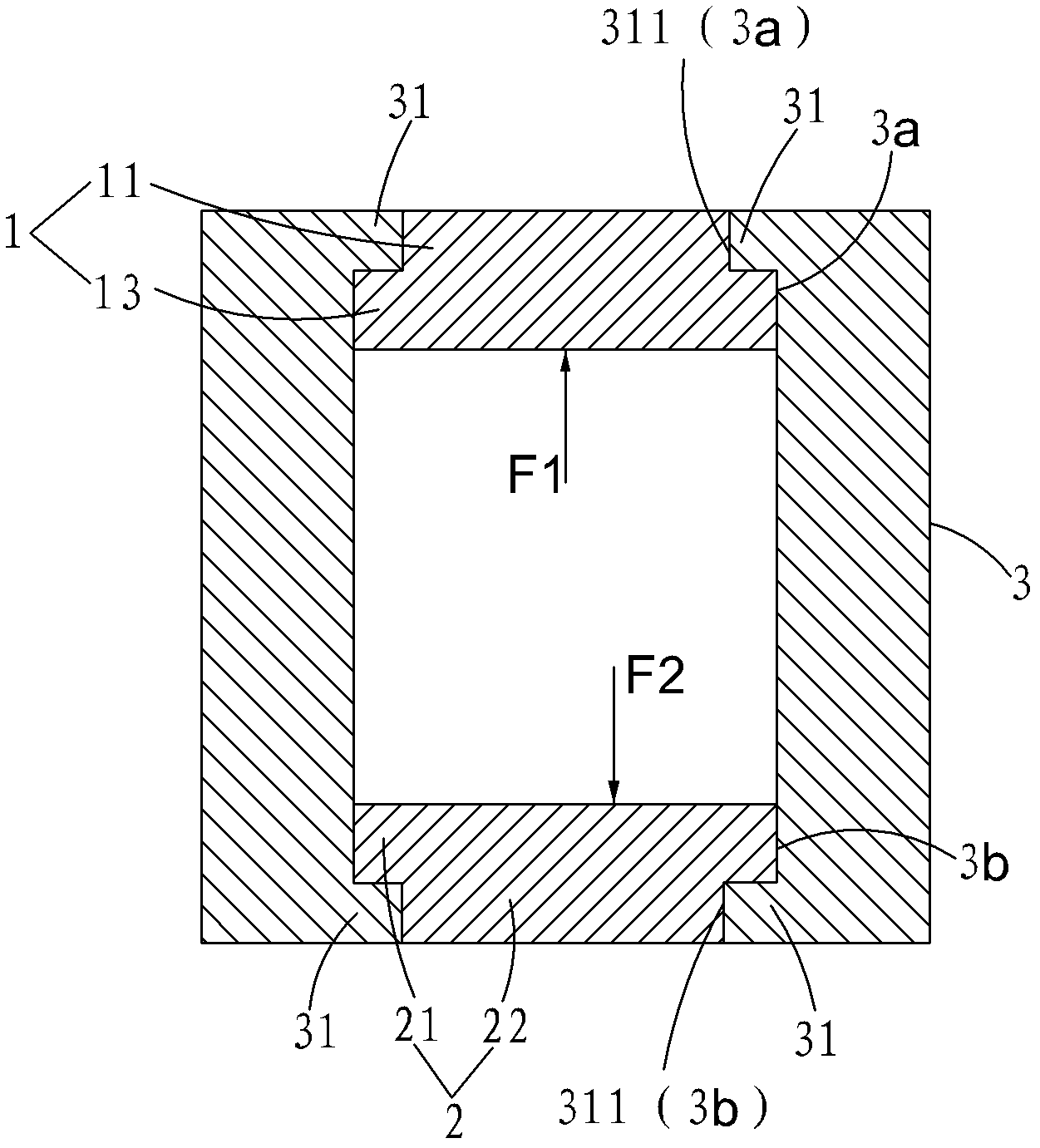 Rack structure of force standard machine