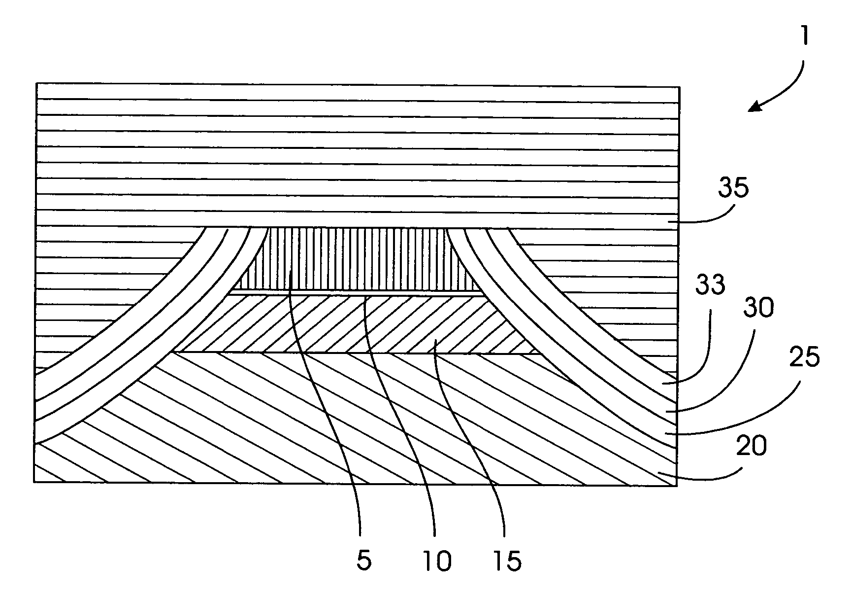 Spin valve transistor with stabilization and method for producing the same